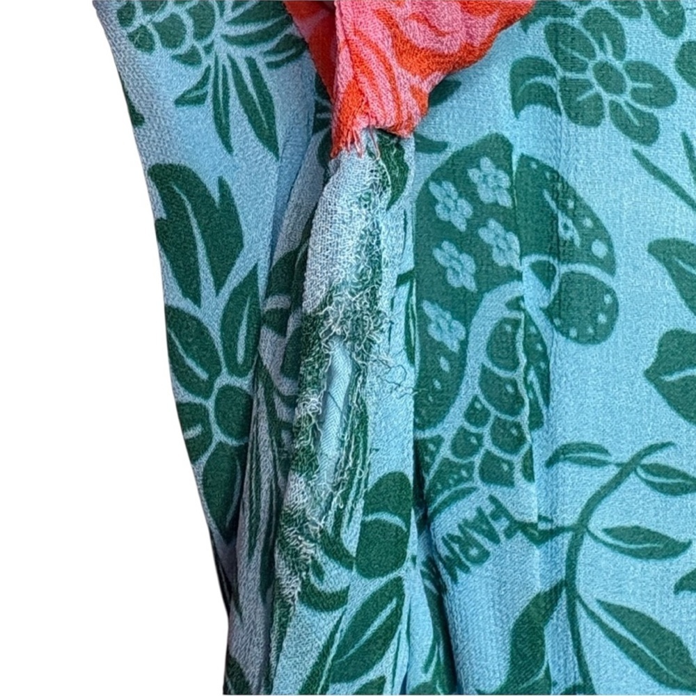 Farm Rio Cut Out Flowy Maxi Long Sleeve Maxi Dress Women Size M BLEMISH - Picture 4 of 7